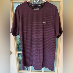 Under Armour Men's Dark Purple Short Sleeve Tee
